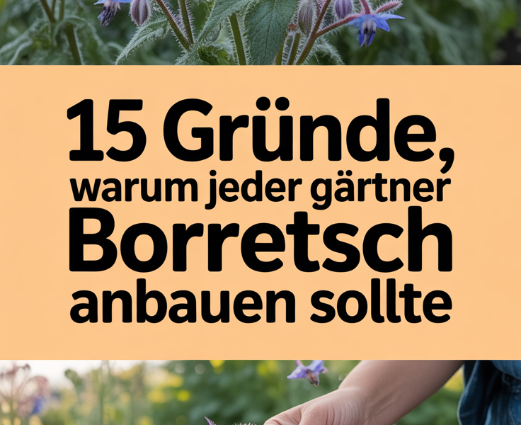 15 Gründe, warum jeder Gärtner Borretsch anbauen sollte