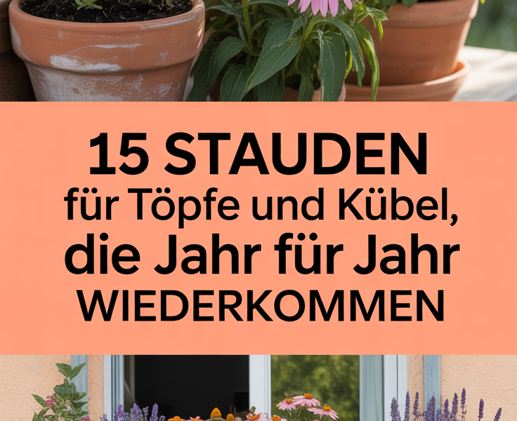 15 Stauden für Töpfe und Kübel, die Jahr für Jahr wiederkommen