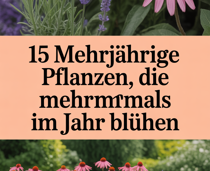 15 mehrjährige Pflanzen, die mehrmals im Jahr blühen