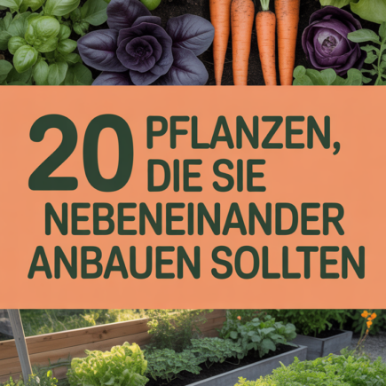 20 Pflanzen, die Sie nebeneinander anbauen sollten