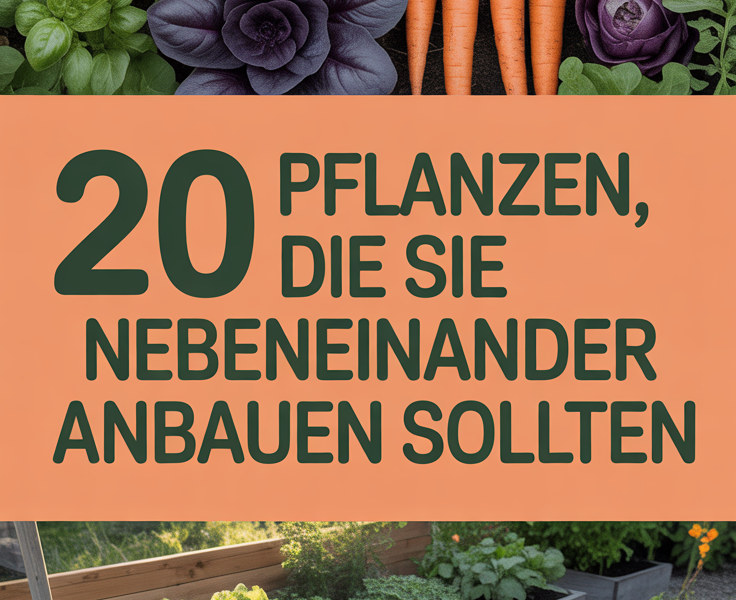 20 Pflanzen, die Sie nebeneinander anbauen sollten