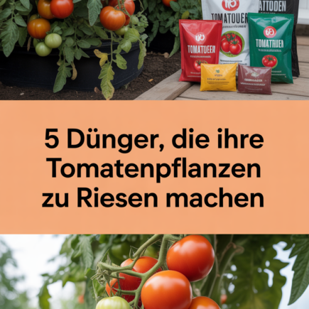 5 Dünger, die Ihre Tomatenpflanzen zu Riesen machen