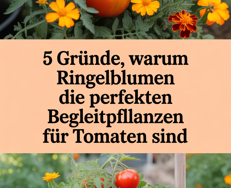 5 Gründe, warum Ringelblumen die perfekten Begleitpflanzen für Tomaten sind