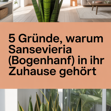 5 Gründe, warum Sansevieria (Bogenhanf) in Ihr Zuhause gehört