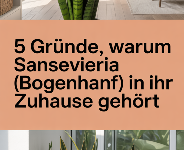 5 Gründe, warum Sansevieria (Bogenhanf) in Ihr Zuhause gehört