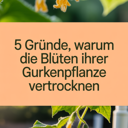 5 Gründe, warum die Blüten Ihrer Gurkenpflanze vertrocknen