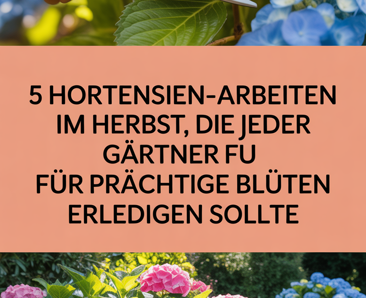 5 Hortensien-Arbeiten im Herbst, die jeder Gärtner für prächtige Blüten erledigen sollte