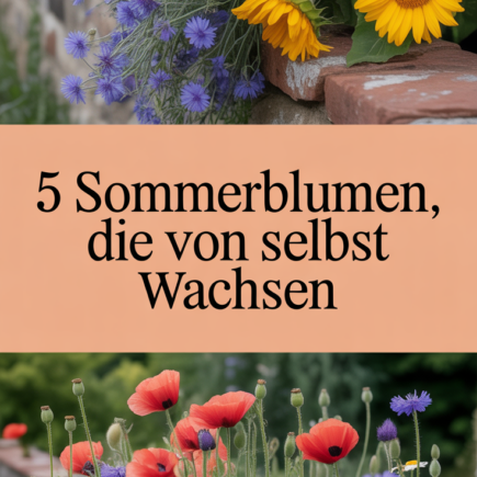5 Sommerblumen, die von selbst wachsen