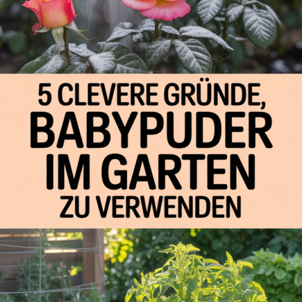 5 clevere Gründe, Babypuder im Garten zu verwenden