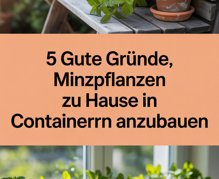 5 gute Gründe, Minzpflanzen zu Hause in Containern anzubauen