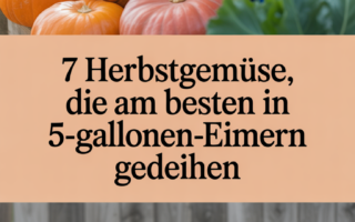 7 Herbstgemüse, die am besten in 5-Gallonen-Eimern gedeihen