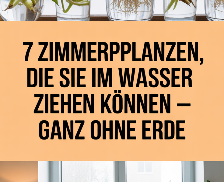 7 Zimmerpflanzen, die Sie im Wasser ziehen können – ganz ohne Erde