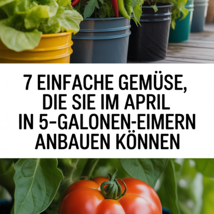 7 einfache Gemüse, die Sie im April in 5-Gallonen-Eimern anbauen können