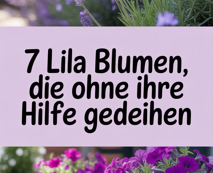 7 lila Blumen, die ohne Ihre Hilfe gedeihen