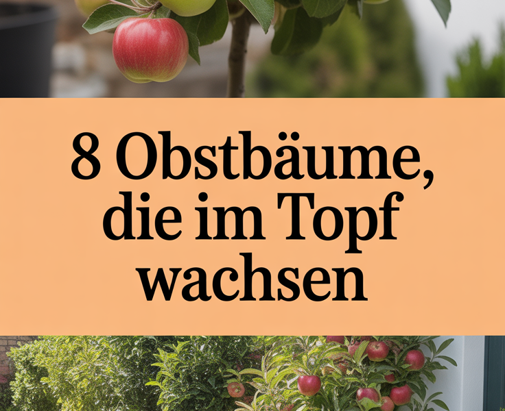 8 Obstbäume, die im Topf wachsen