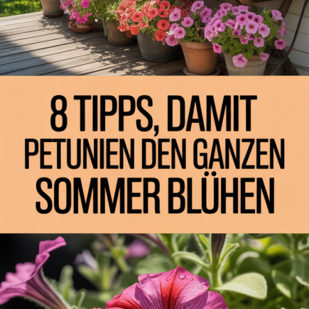 8 Tipps, damit Petunien den ganzen Sommer blühen