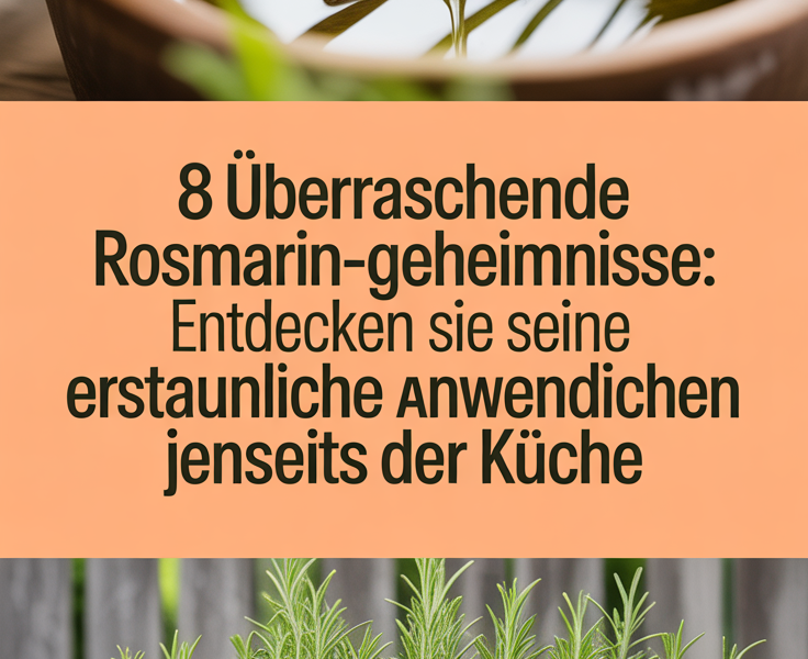 8 Überraschende Rosmarin-Geheimnisse: Entdecken Sie seine erstaunlichen Anwendungen jenseits der Küche