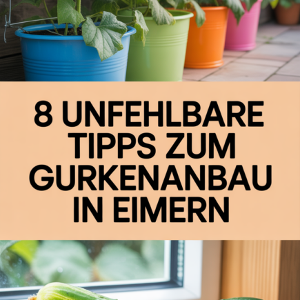 8 Unfehlbare Tipps zum Gurkenanbau in Eimern