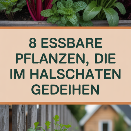 8 essbare Pflanzen, die im Halbschatten gedeihen