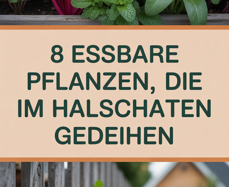 8 essbare Pflanzen, die im Halbschatten gedeihen