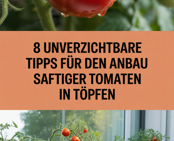 8 unverzichtbare Tipps für den Anbau saftiger Tomaten in Töpfen