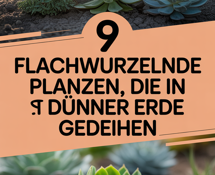 9 Flachwurzelnde Pflanzen, die in dünner Erde gedeihen