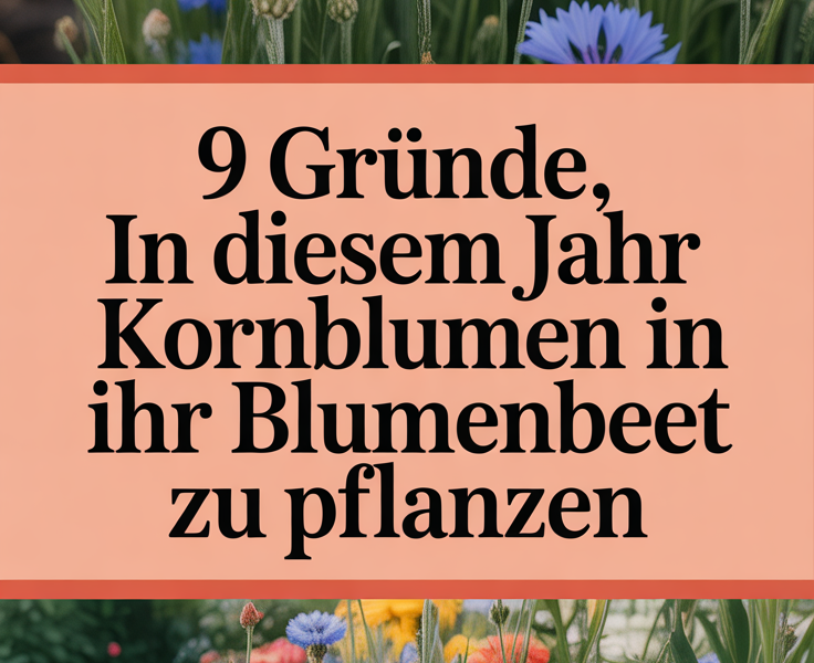 9 Gründe, in diesem Jahr Kornblumen in Ihr Blumenbeet zu pflanzen