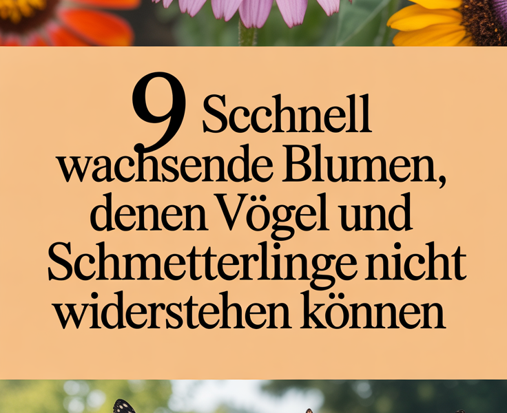 9 schnell wachsende Blumen, denen Vögel und Schmetterlinge nicht widerstehen können