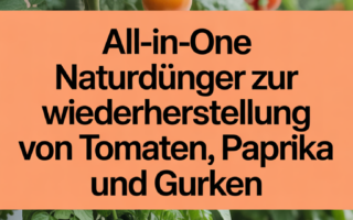All-in-One Naturdünger zur Wiederherstellung von Tomaten, Paprika und Gurken