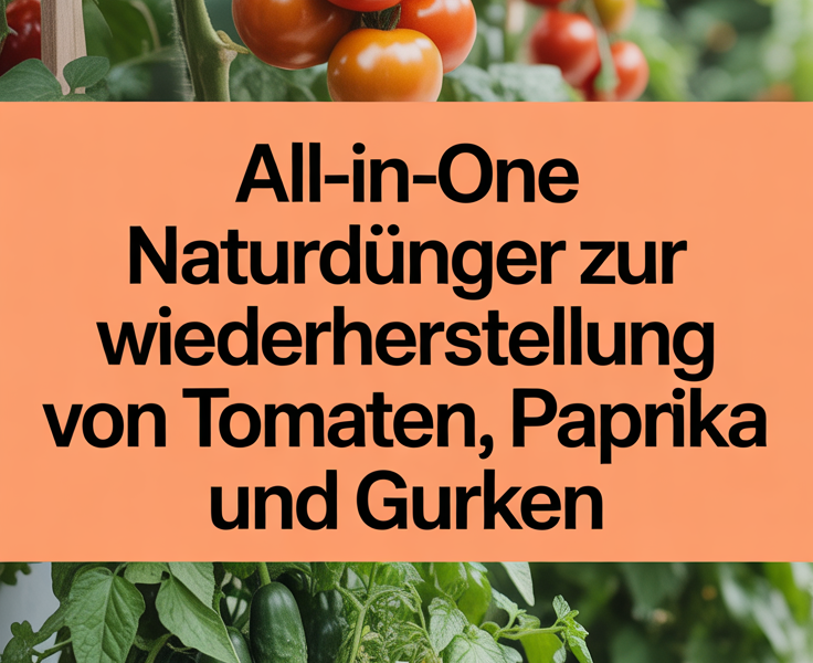 All-in-One Naturdünger zur Wiederherstellung von Tomaten, Paprika und Gurken