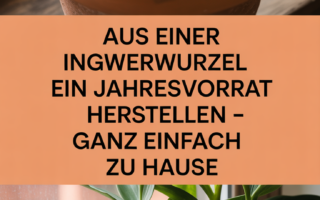 Aus einer Ingwerwurzel ein Jahresvorrat herstellen – ganz einfach zu Hause