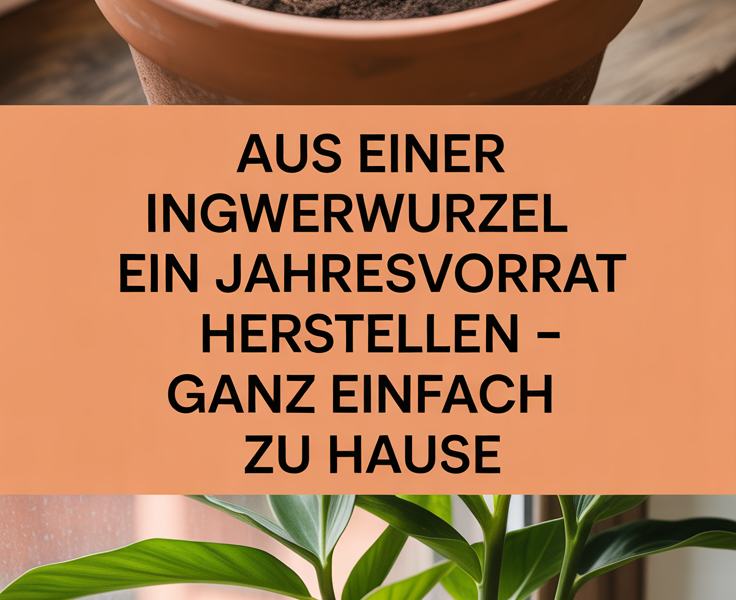 Aus einer Ingwerwurzel ein Jahresvorrat herstellen – ganz einfach zu Hause