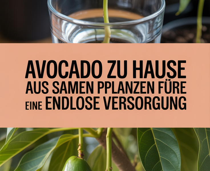 Avocado zu Hause aus Samen pflanzen für eine endlose Versorgung