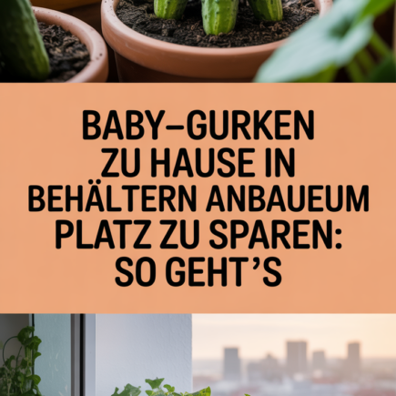 Baby-Gurken zu Hause in Behältern anbauen, um Platz zu sparen: So geht’s
