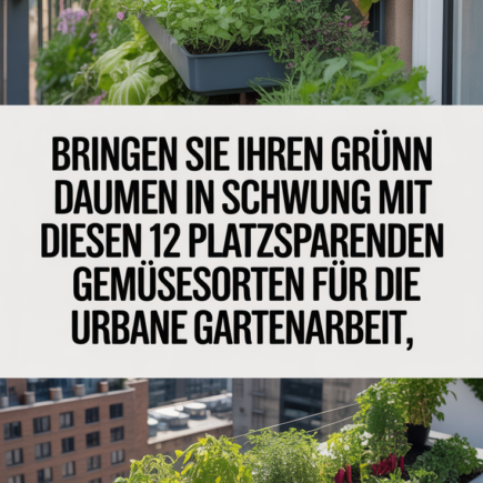 Bringen Sie Ihren grünen Daumen in Schwung mit diesen 12 platzsparenden Gemüsesorten für die urbane Gartenarbeit
