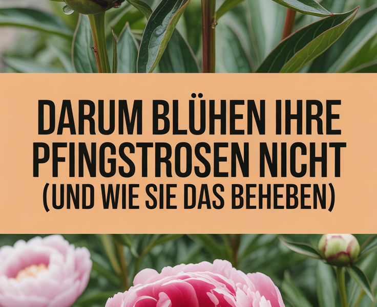 Darum blühen Ihre Pfingstrosen nicht (und wie Sie das beheben)