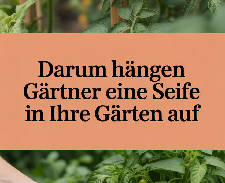 Darum hängen Gärtner eine Seife in ihre Gärten auf