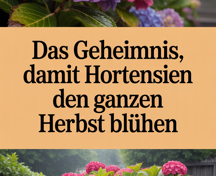 Das Geheimnis, damit Hortensien den ganzen Herbst blühen