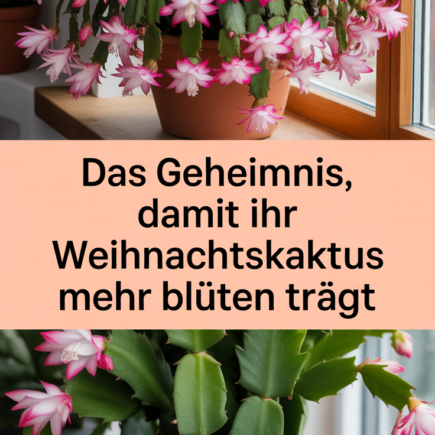 Das Geheimnis, damit Ihr Weihnachtskaktus mehr Blüten trägt