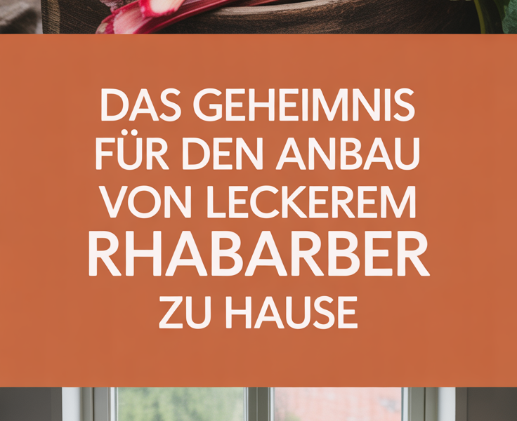 Das Geheimnis für den Anbau von leckerem Rhabarber zu Hause