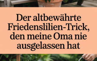 Der altbewährte Friedenslilien-Trick, den meine Oma nie ausgelassen hat