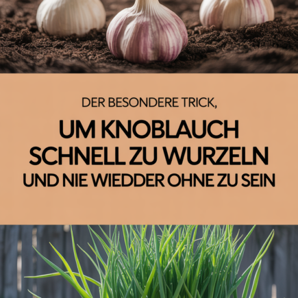 Der besondere Trick, um Knoblauch schnell zu wurzeln und nie wieder ohne zu sein