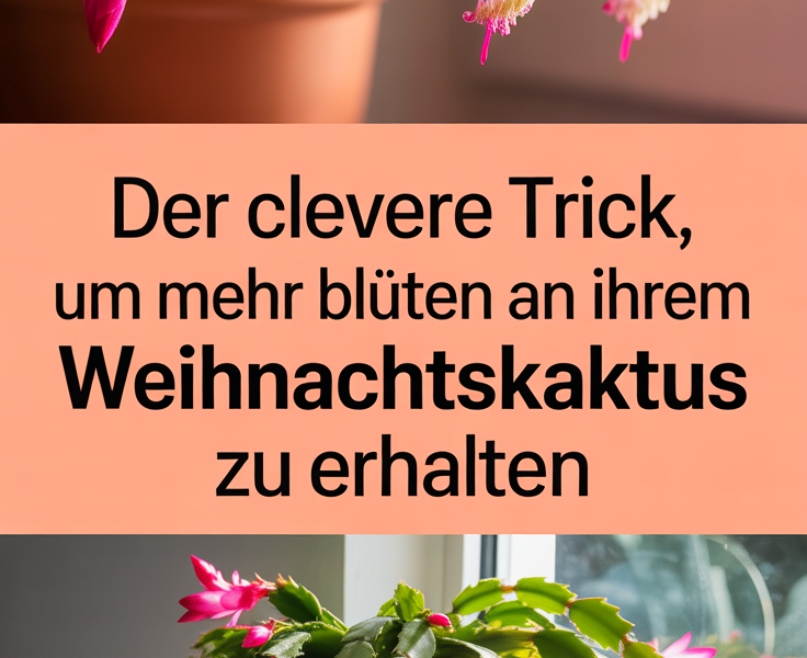 Der clevere Trick, um mehr Blüten an Ihrem Weihnachtskaktus zu erhalten