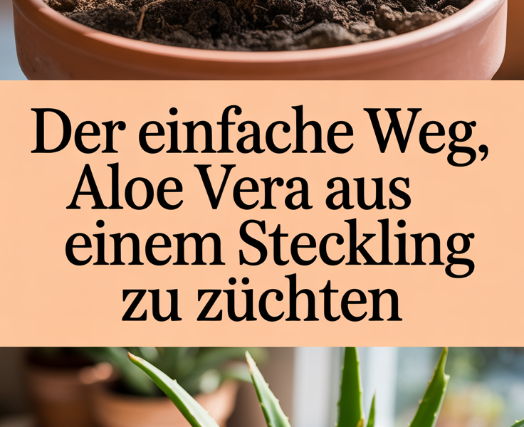Der einfache Weg, Aloe Vera aus nur einem Steckling zu züchten