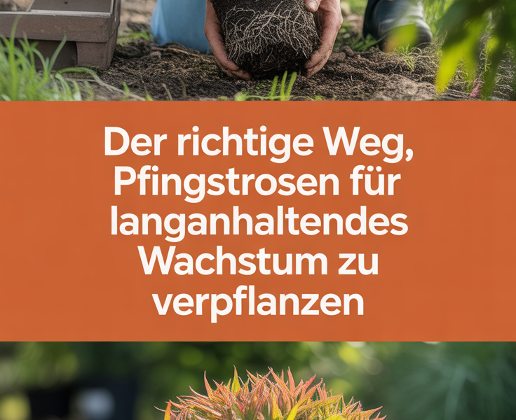 Der richtige Weg, Pfingstrosen für langanhaltendes Wachstum zu verpflanzen