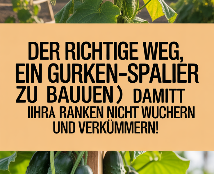 Der richtige Weg, ein Gurken-Spalier zu bauen (damit Ihre Ranken nicht wuchern und verkümmern!)