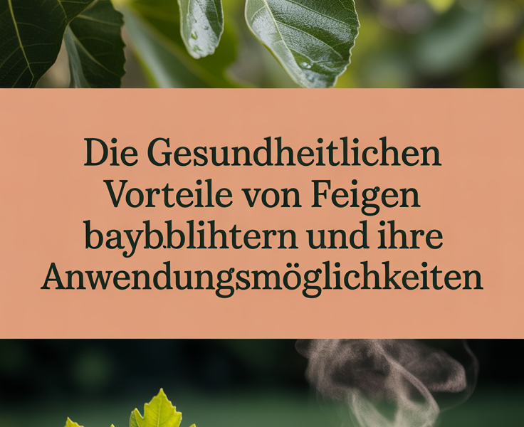 Die gesundheitlichen Vorteile von Feigenblättern und ihre Anwendungsmöglichkeiten