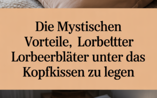 Die mystischen Vorteile, Lorbeerblätter unter das Kopfkissen zu legen