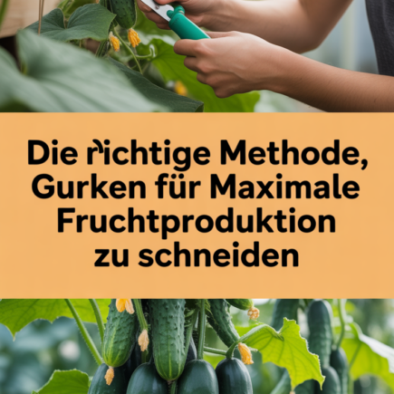 Die richtige Methode, Gurken für maximale Fruchtproduktion zu schneiden