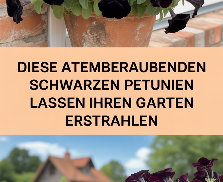 Diese atemberaubenden schwarzen Petunien lassen Ihren Garten erstrahlen